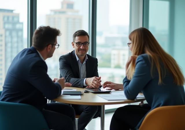 Expertos en consultoría inmobiliaria asesorando